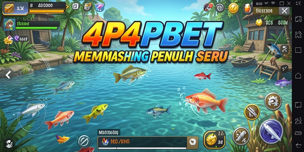 Gameplay 4P4PBET menampilkan momen memancing yang seru dan menyenangkan.
