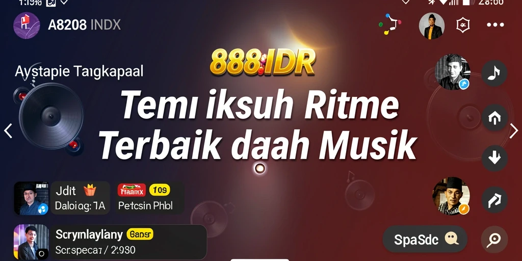 Tampilan gameplay mendalam dan interaktif dari 888IDR dalam menciptakan musik.