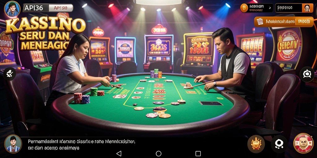 Gambar menangkap momen seru saat bermain Kasino di API36.