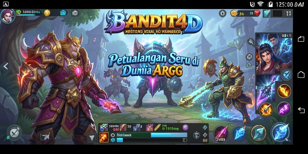 Tampilan gameplay dinamis dan seru dalam BANDIT4D.