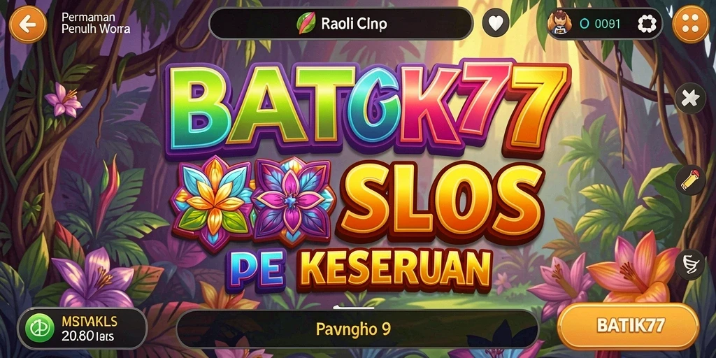 Screenshot gameplay BATIK77 yang menarik dengan fitur slot yang beragam.