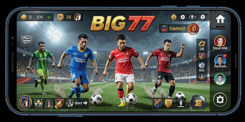 Gameplay mendebarkan dari BIG77 dengan aksi sepak bola tak terlupakan.