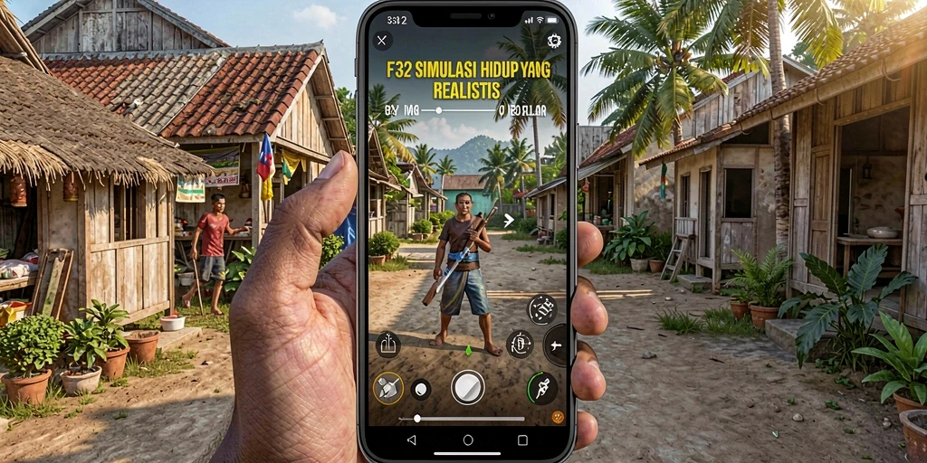 Gameplay F32 menampilkan aktivitas simulasi yang seru dan realistis.