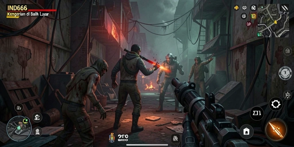 Tampilan gameplay mencekam di IND666 yang menantang keberanian pemain.