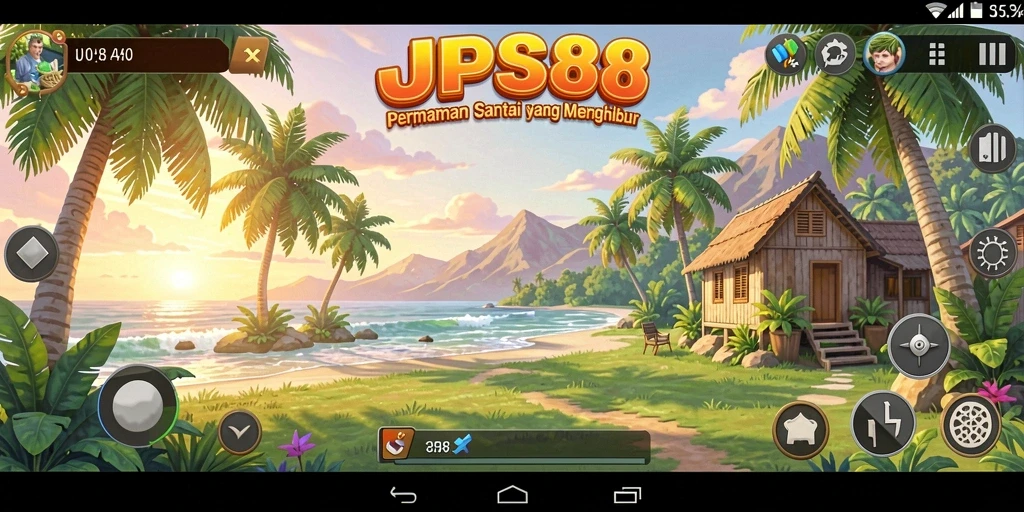 Screenshot gameplay menampilkan aksi seru JPS88 yang santai.