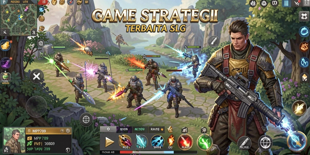 Tampilan screenshot <strong>MVP789</strong> menampilkan aksi pertempuran mendebarkan dalam game SLG.