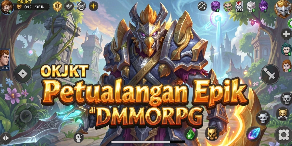 Tangkapan layar dari gameplay OKJKT yang menunjukkan aksi pertarungan epik.