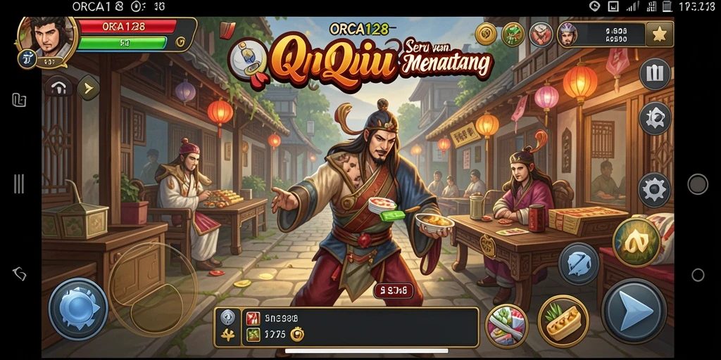 Gameplay seru dari ORCA128 dengan interaksi pemain.
