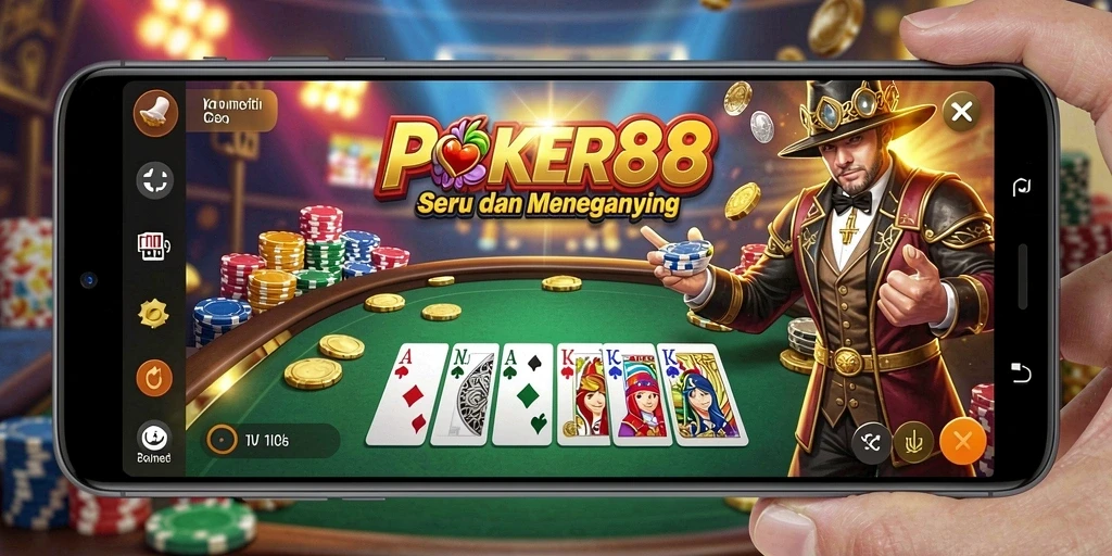 Tampilan gameplay POKER88 yang seru dan menegangkan.