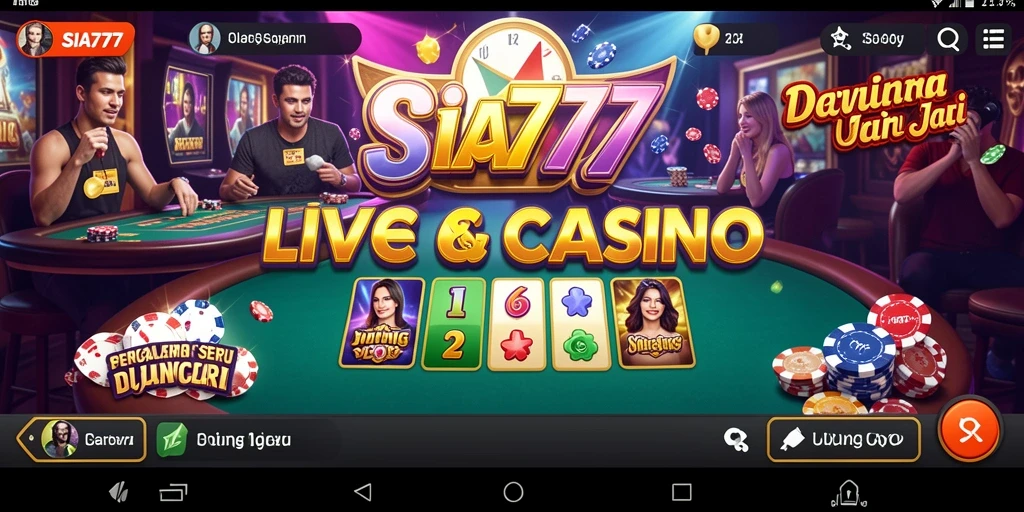 Tampilan gameplay Live Casino yang menarik dari SIA777.