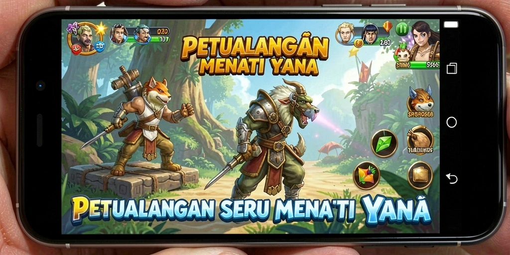 Tampilan gameplay petualangan yang mendebarkan di SP666.