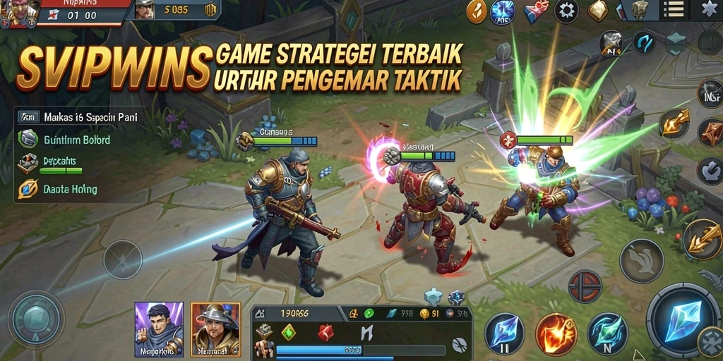 Tampilan gameplay menegangkan dalam SVIPWINS dengan strategi mendalam.