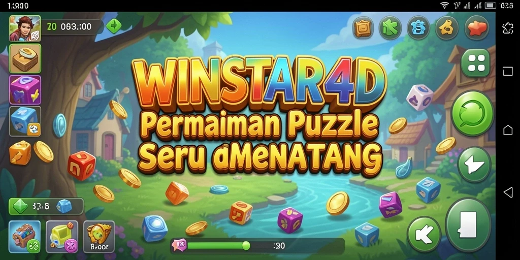 Tampilan menarik dari gameplay <strong>WINSTAR4D</strong> yang penuh teka-teki.