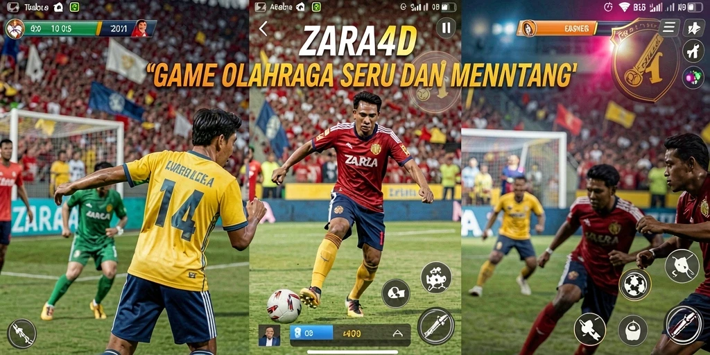 Tampilan menarik dari gameplay ZARA4D yang penuh aksi olahraga.