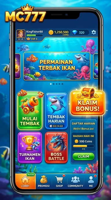 Tampilan antarmuka mc777 yang modern dan intuitif.
